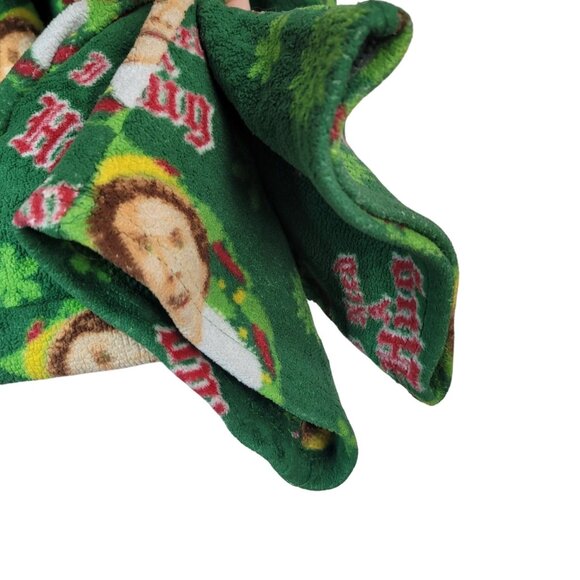 2/$15 ELF Movie Mens Christmas Fleece Pajama Pants Green Large Drawstring PullOn - Picture 4 of 8